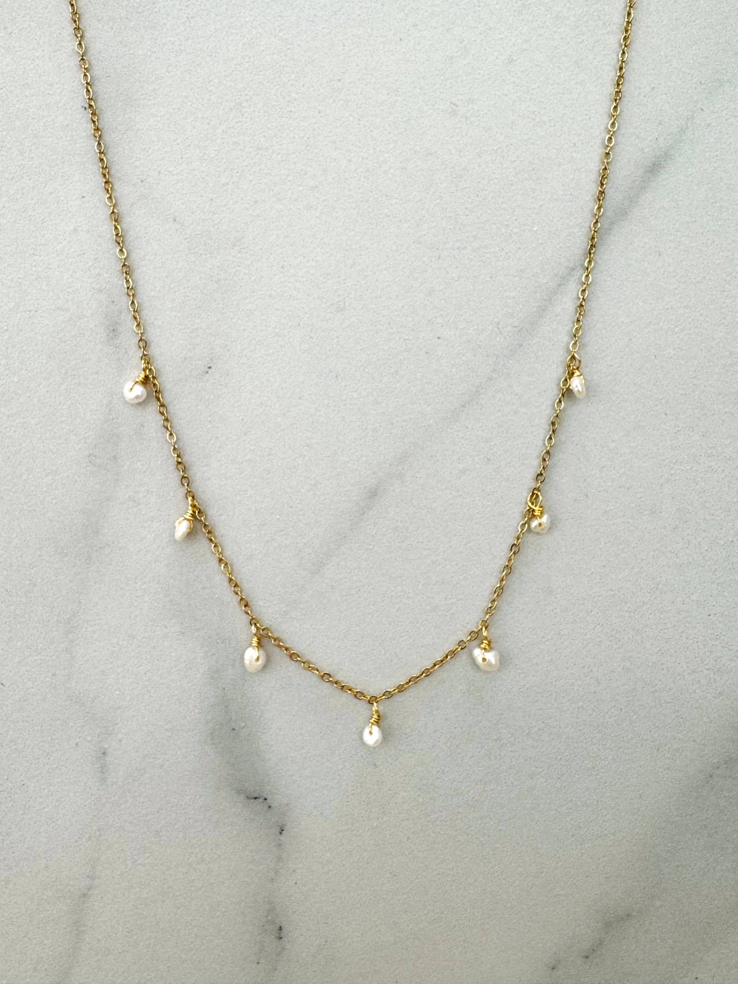 Isla – Boho Pearl Necklace