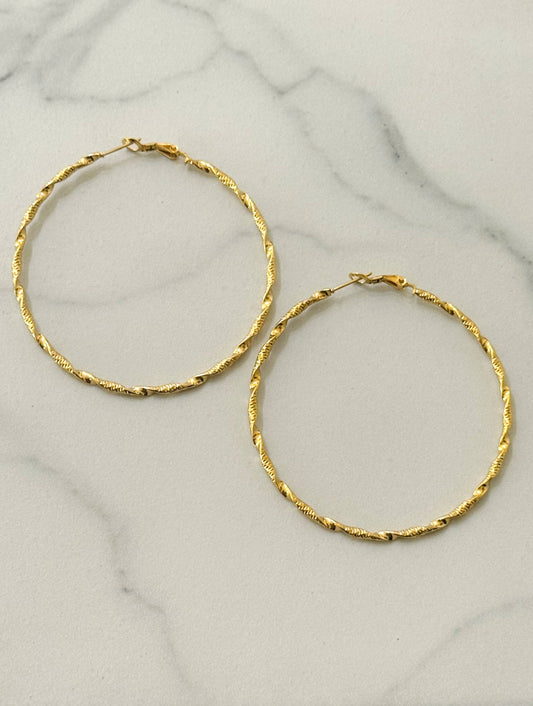 Satoshi – Bold Hoop Earrings
