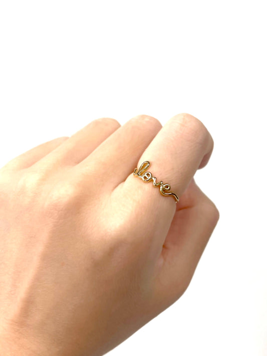 Love You Forever Adjustable Ring