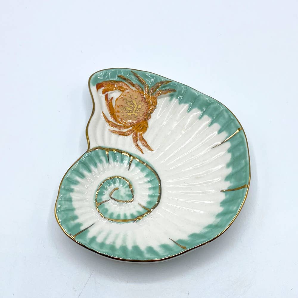 Coral & Crab Trinket Dish